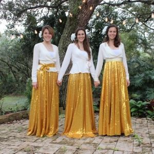The Princesses Armoire Golden Maxi Circle Skirt